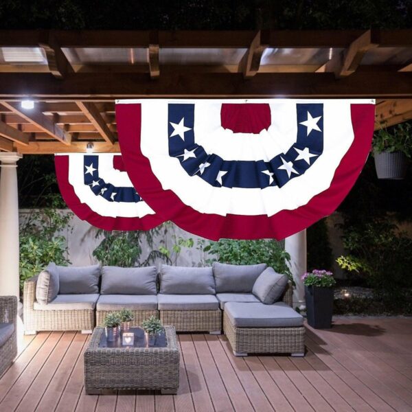 Vlag - USA half rond - Afbeelding 4