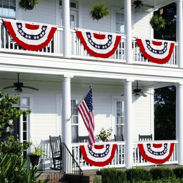 Vlag - USA half rond - Afbeelding 3