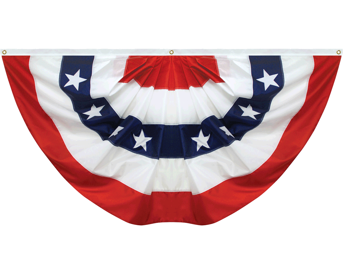 Vlag - USA half rond