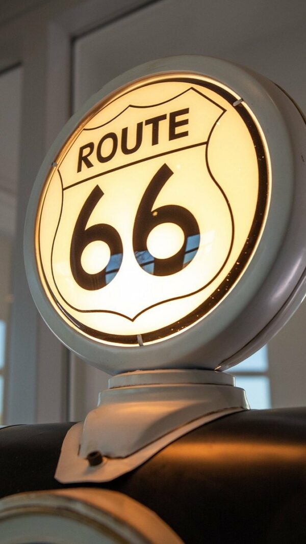Benzinepomp - kast - reproductie Route 66 - Afbeelding 3