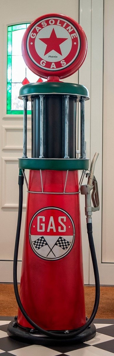 Benzinepomp - reproductie model 1920