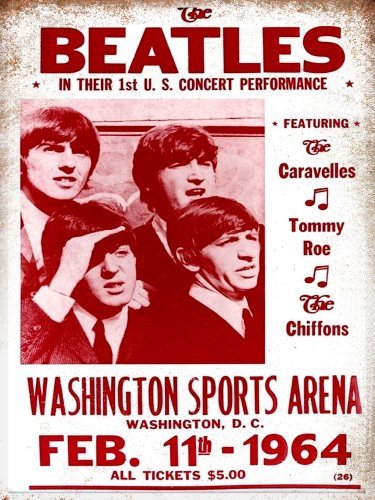 The Beatles - Washington 1964 - 30x40
