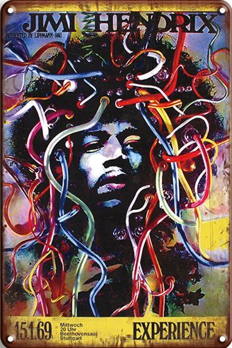 Jimi Hendrix - colors - 30x40