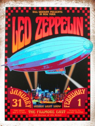 Led Zeppelin - Bill Graham New York - 30x40