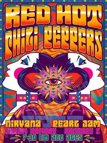 Red Hot Chili Peppers & Guests - color - 30x40