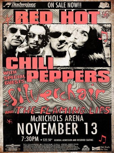 Red Hot Chili Peppers - McNichols Arena - 30x40