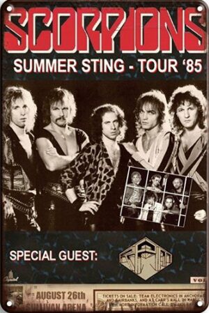 Scorpions - Summer Sting Tour 1985 - 30x40