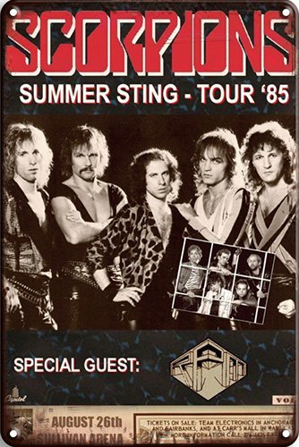 Scorpions - Summer Sting Tour 1985 - 30x40