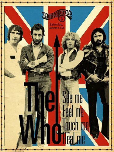 The Who - Stonehenge 1978 - 30x40