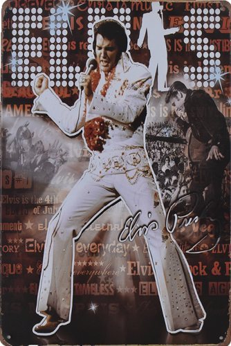 Elvis Presley - White Suit - 20x30 cm