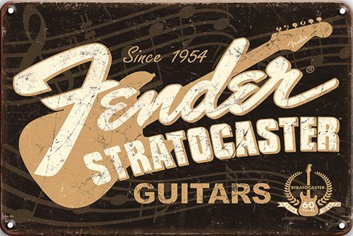 Fender Stratocaster - 20x30 cm