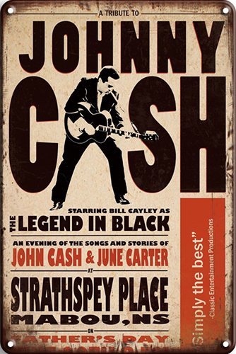 Johnny Cash - Strathspey Place - 20x30 cm