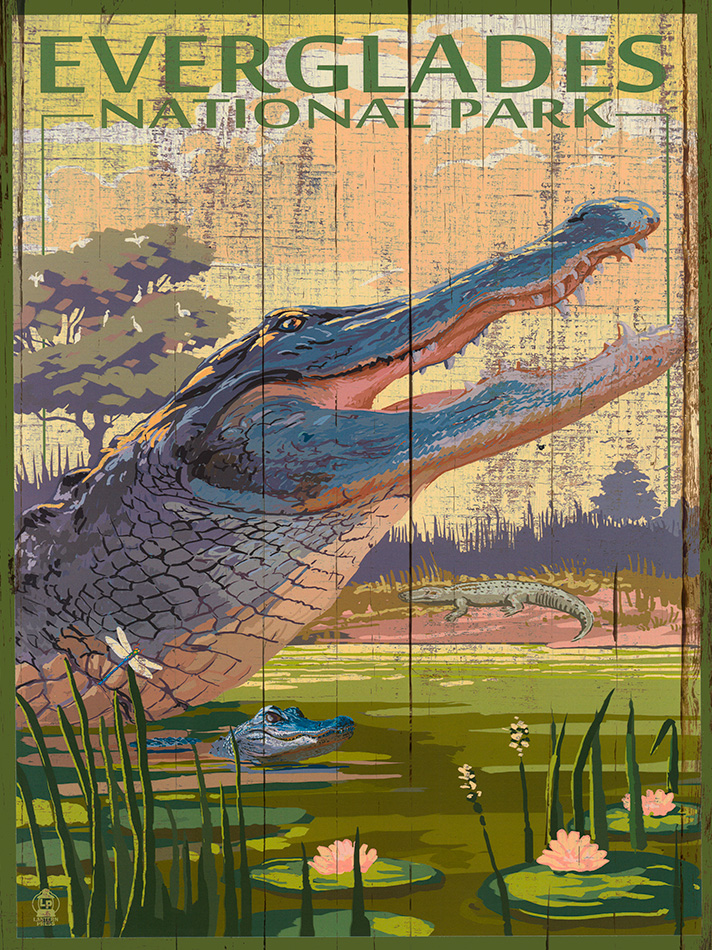 Everglades - Wood - 22x30 cm