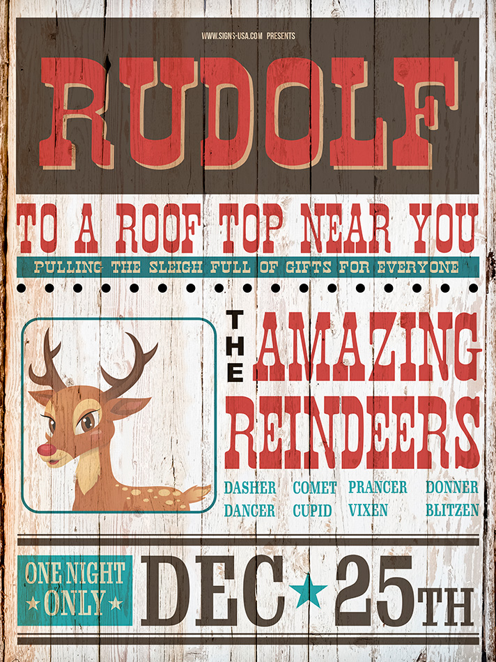 Rudolf - Wood - 22x30 cm