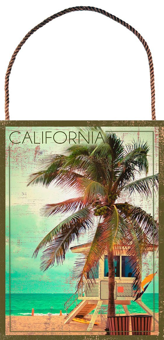 California - Beach - Hanger aan touw