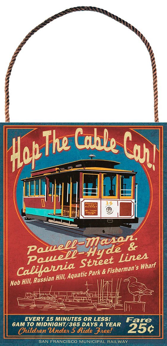 Hop the Cable Car - Hanger aan touw