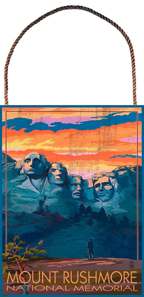 Mount Rushmore - Hanger aan touw