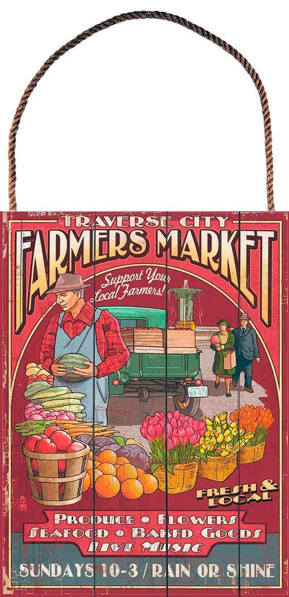 Farmers Market - Hanger aan touw