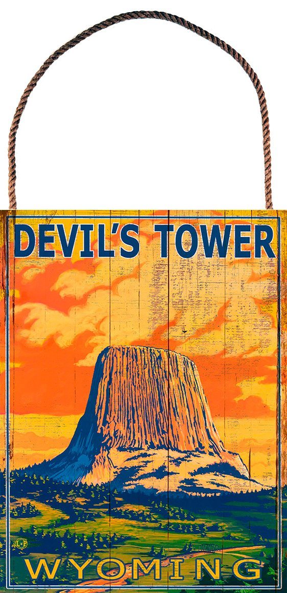 Devils Tower - Hanger aan touw