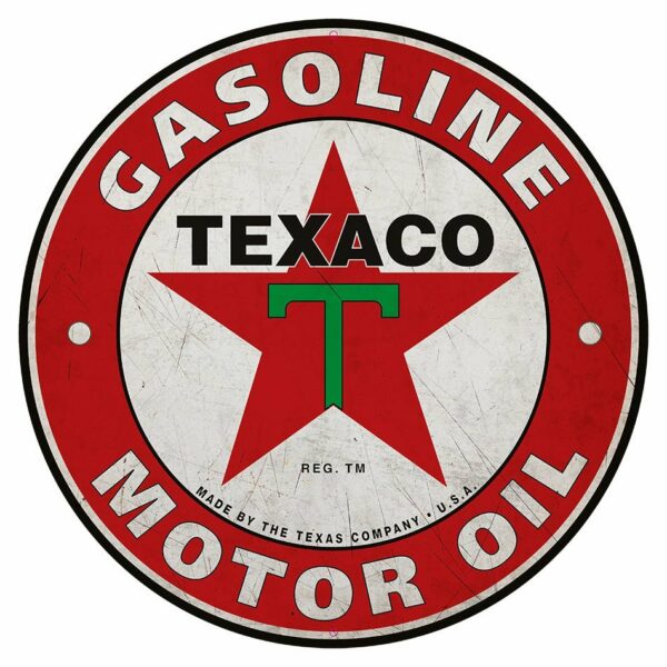 Texaco - Gasoline Motor Oil - 35 cm rond