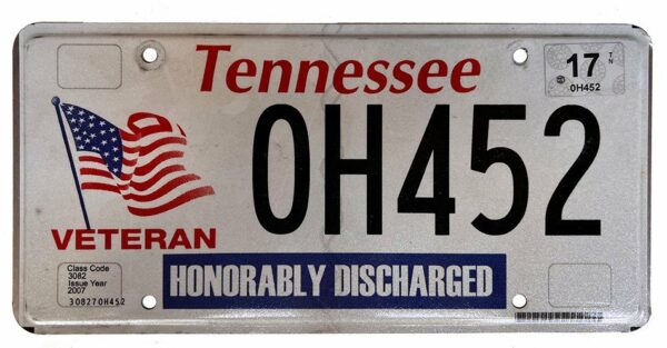 Tennessee - Vietnam Veteran - Honorably Discharged