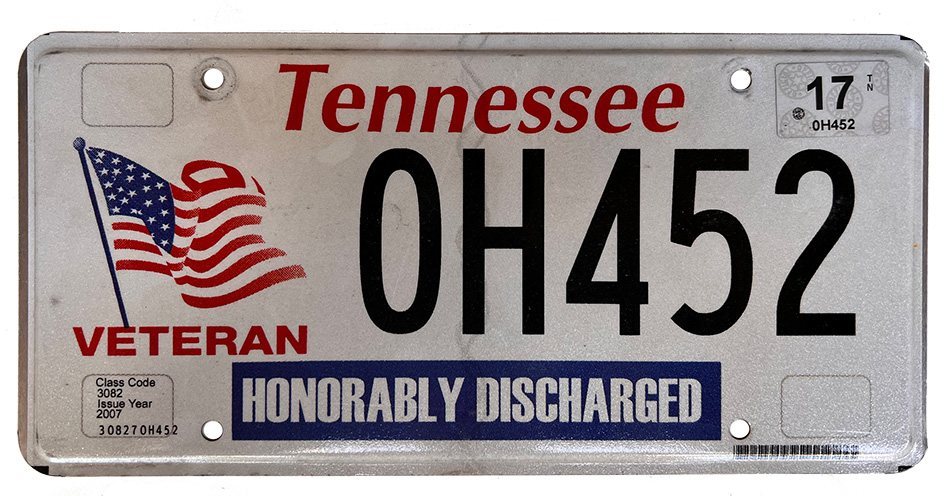 Tennessee - Vietnam Veteran - Honorably Discharged