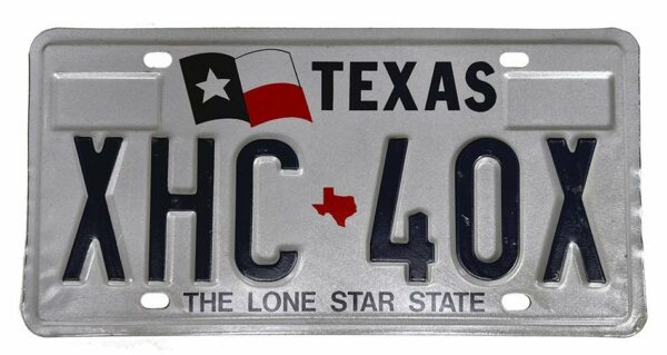 Texas - The Lone Star State - embossed