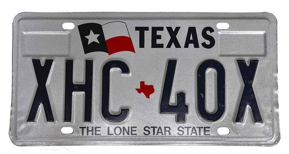 Texas - The Lone Star State - embossed