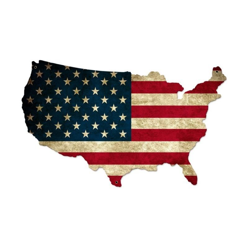 Map USA - Flag XL