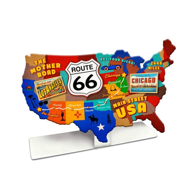 Map Route 66 - topper