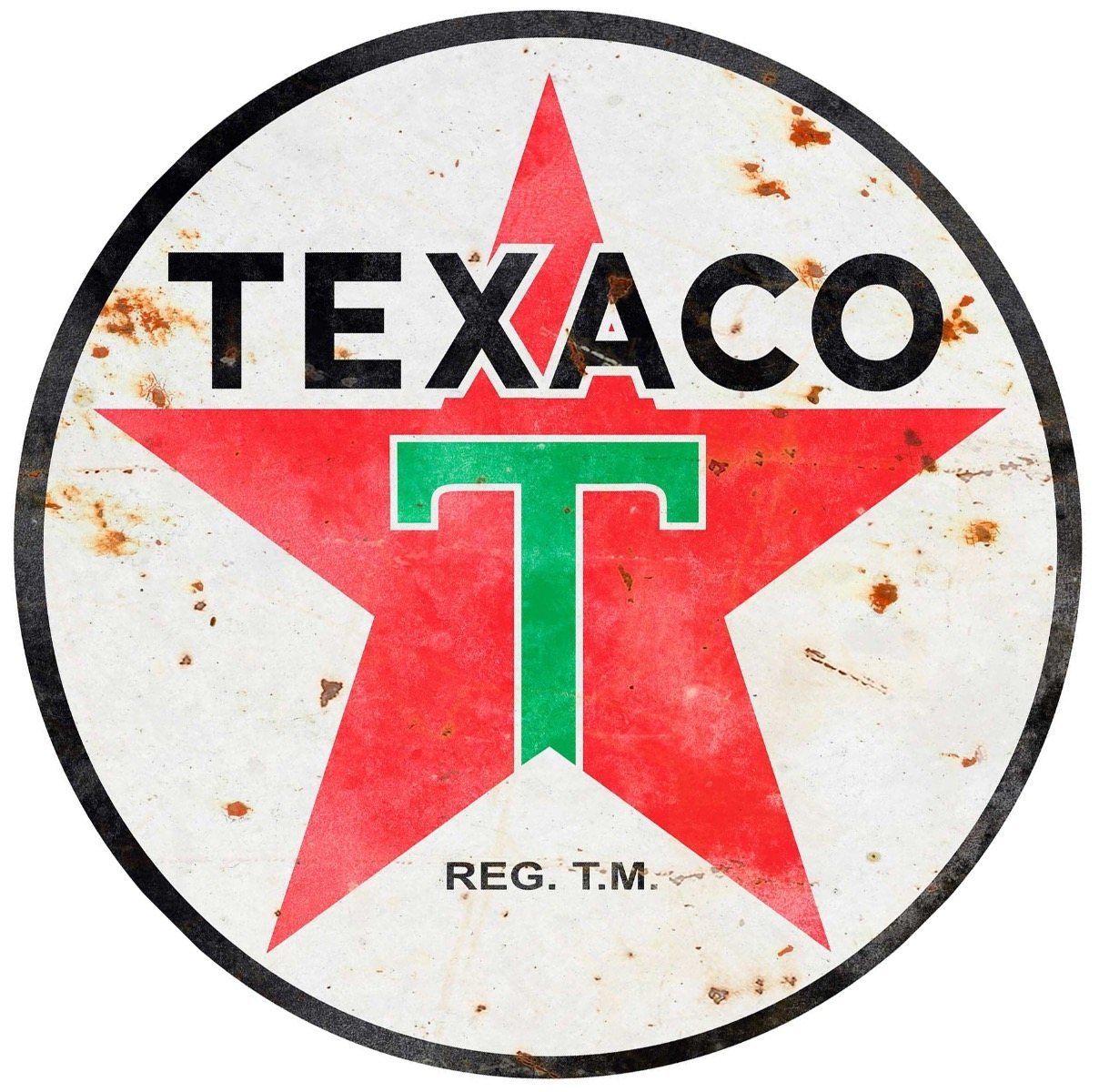 Texaco logo 1936 - grunge - XL