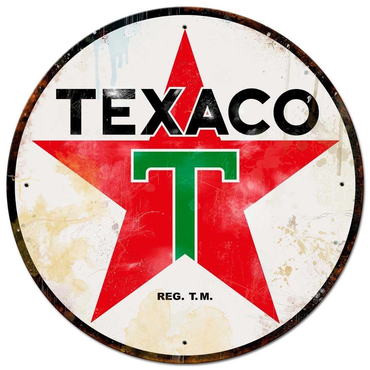 Texaco logo 1936 - grunge - XXL