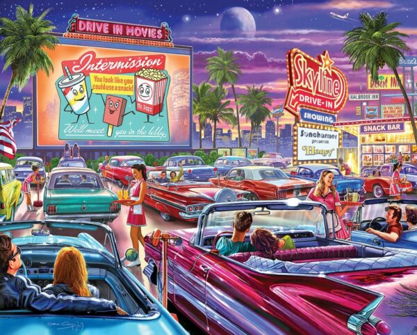 Drive in Movie puzzel - Afbeelding 2