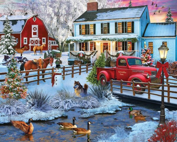 Christmas on the Farm puzzel - Afbeelding 2