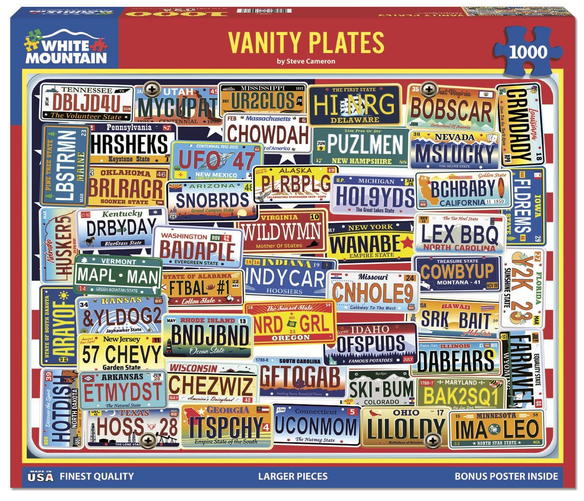 Vanity Plates puzzel