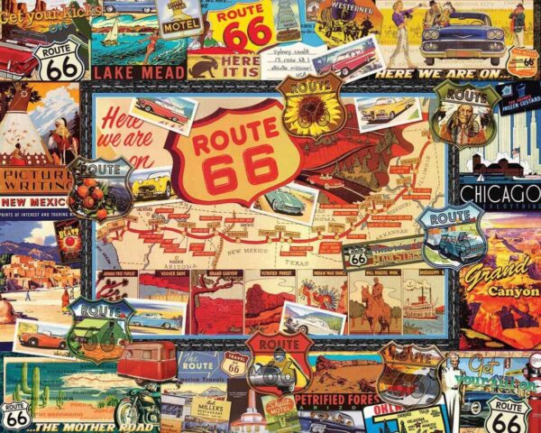 Route 66 puzzel - Afbeelding 2