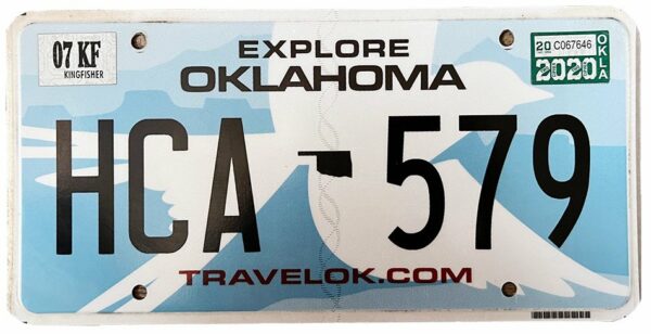 Oklahoma - Blue - white bird