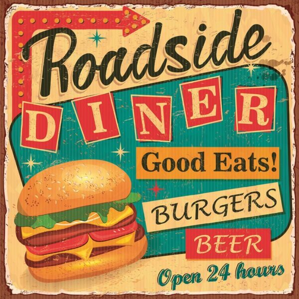 Onderzetters Fast Food - Set van 6 stuks - Afbeelding 2