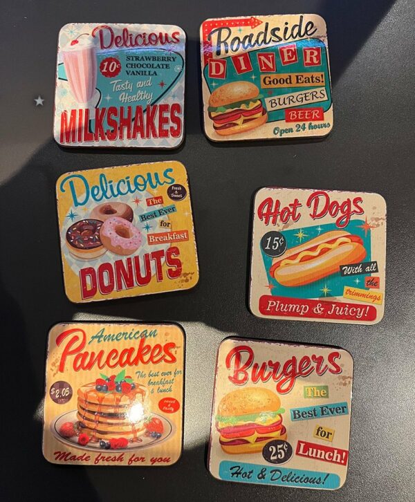 Onderzetters Fast Food - Set van 6 stuks - Afbeelding 9
