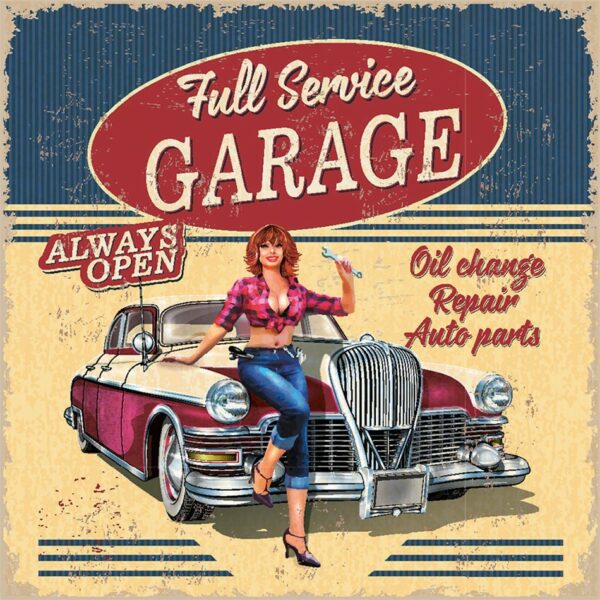 Onderzetters American Diner-Garage - Set van 6 stuks - Afbeelding 7