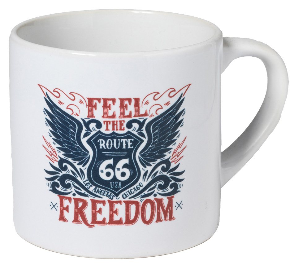 Mok - keramiek - Route 66 - Freedom