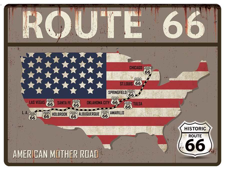 Route 66 Map