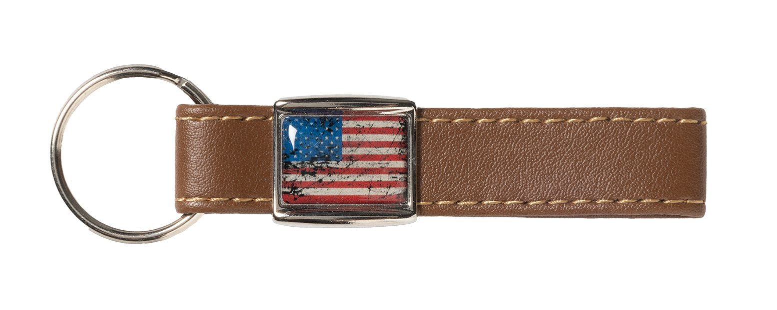 Sleutelhanger leder USA