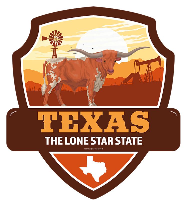 Landmarks state TEXAS