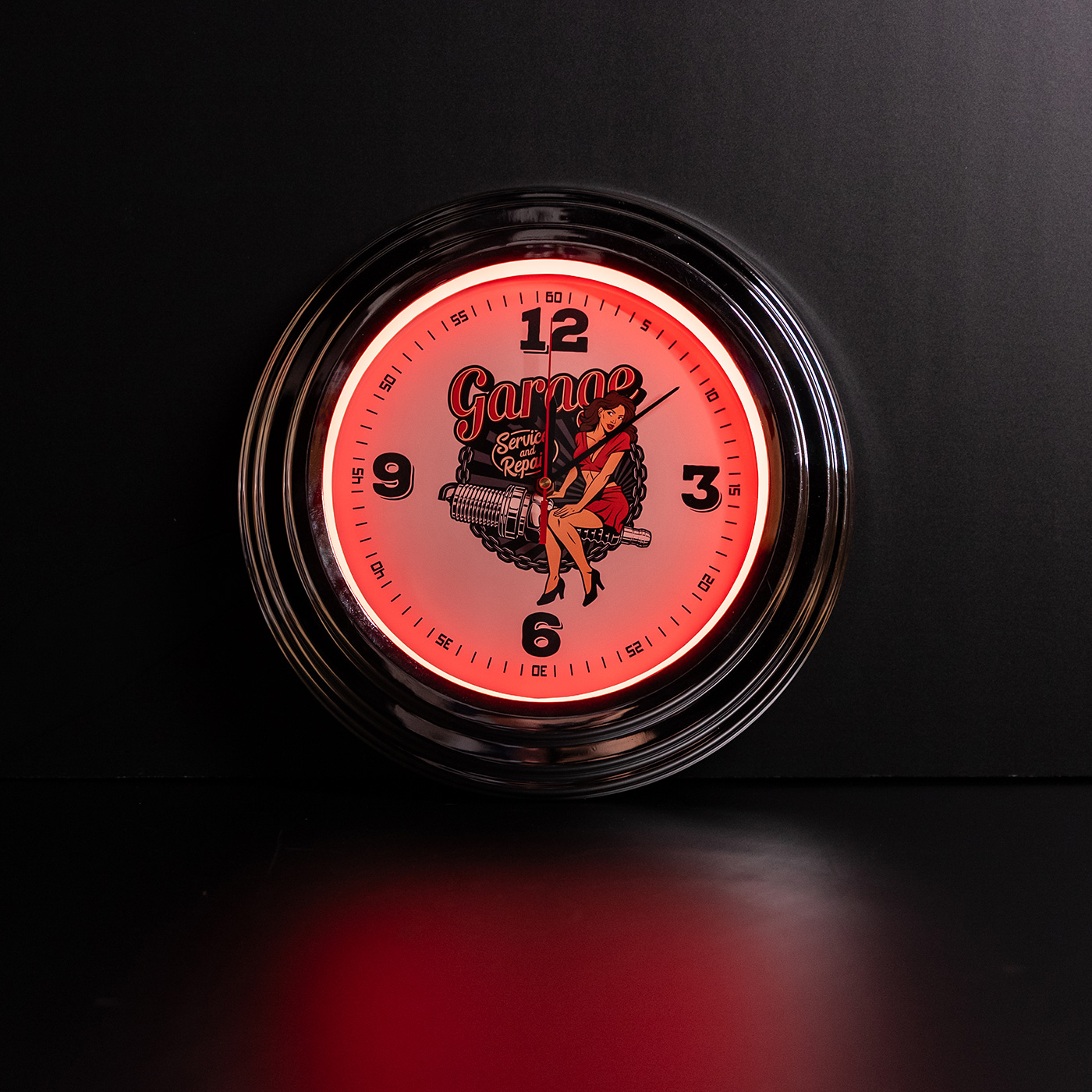 Klok - Garage - Neon LED