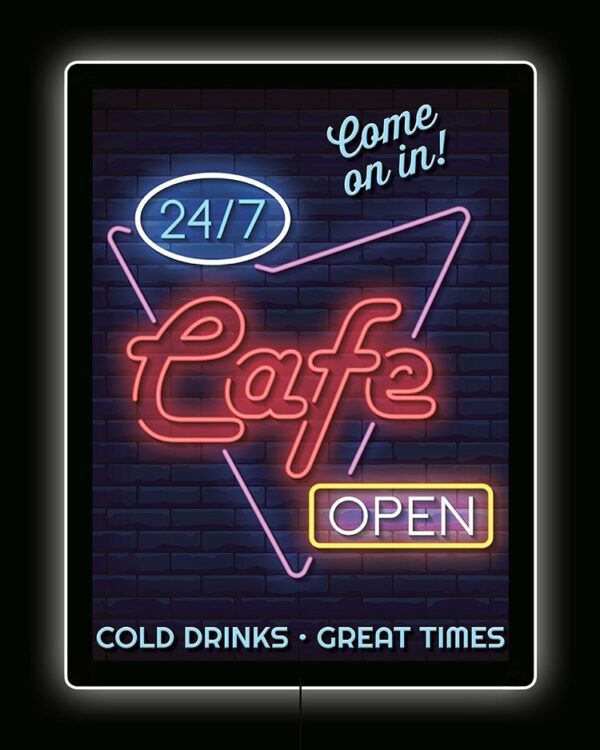 Backlight - Cafe Open