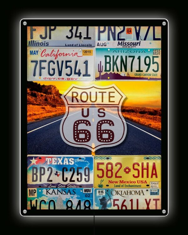 Backlight - Route 66 plates - Afbeelding 3