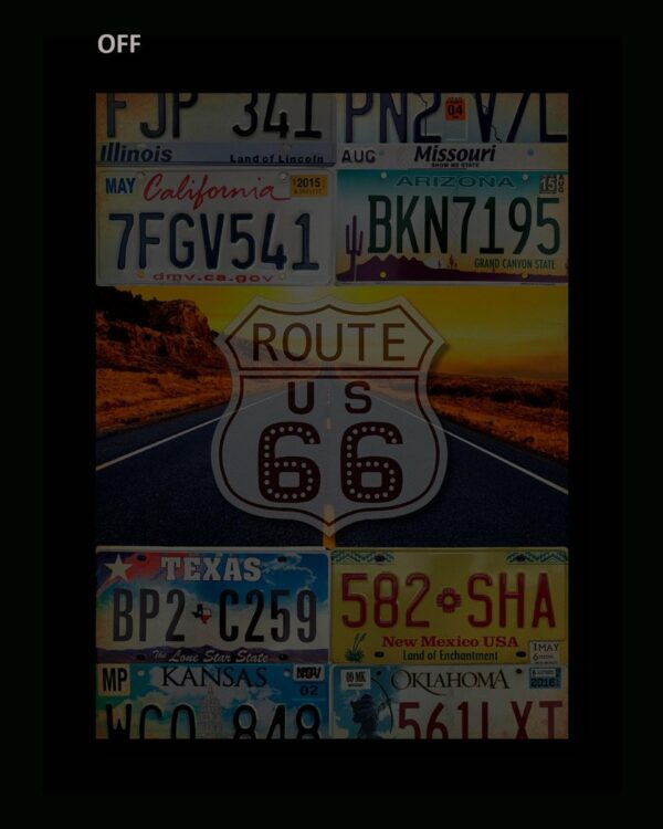 Backlight - Route 66 plates - Afbeelding 2