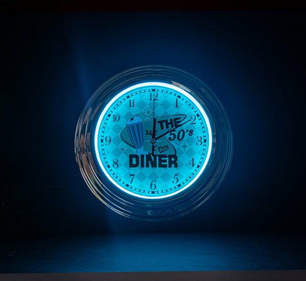 Klok - Diner - Neon LED - Afbeelding 2