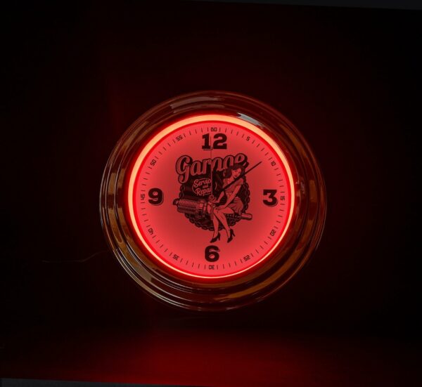 Klok - Garage - Neon LED - Afbeelding 2